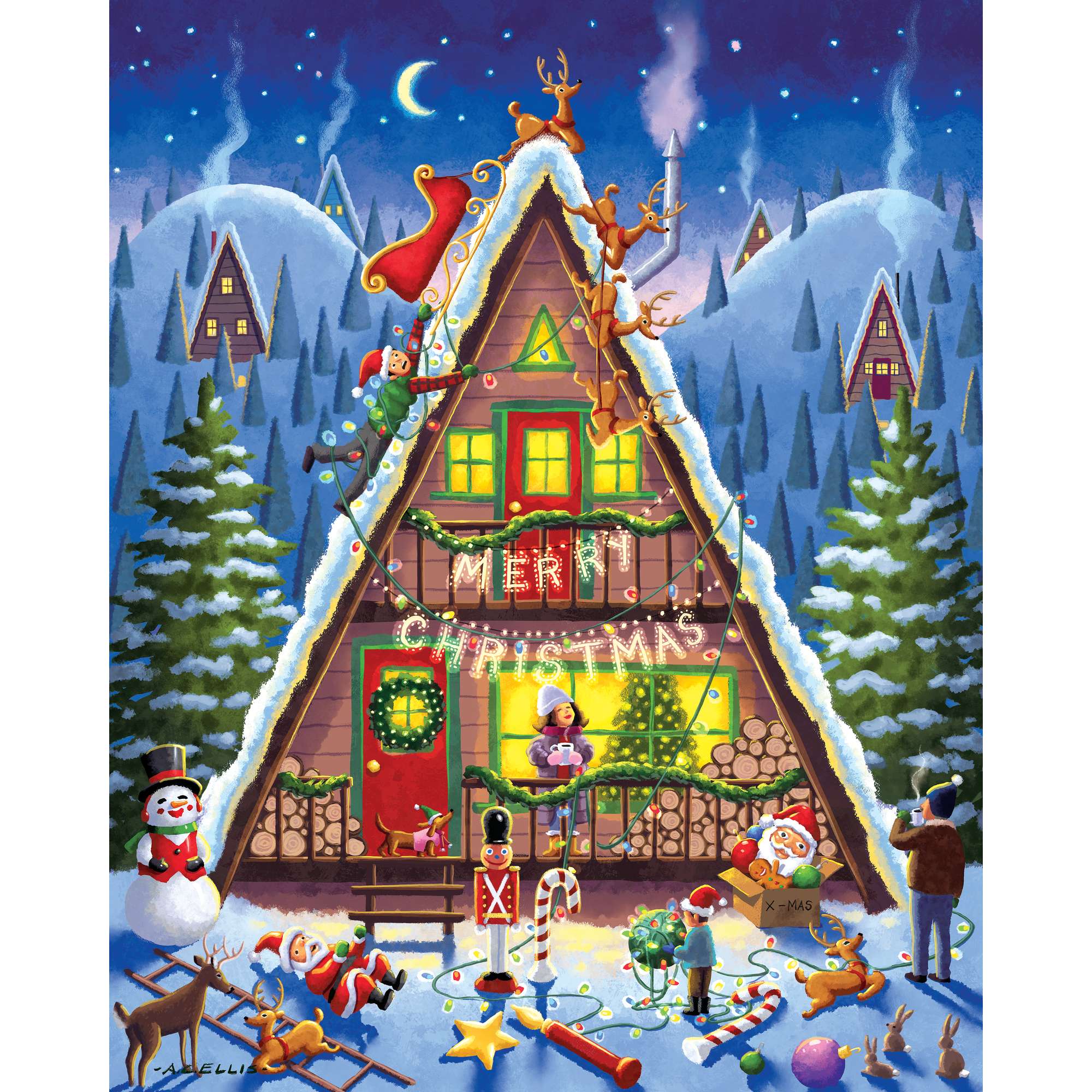 Christmas Cabin | 500 Piece