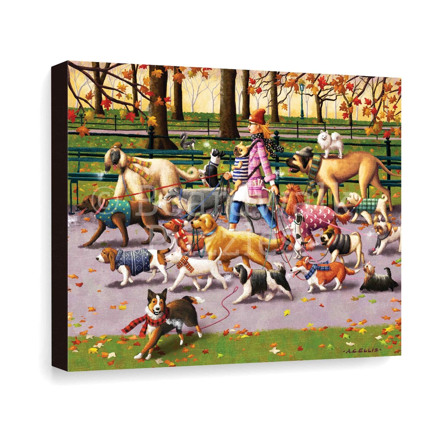 Dog Walker | Boardwalk Fine Art