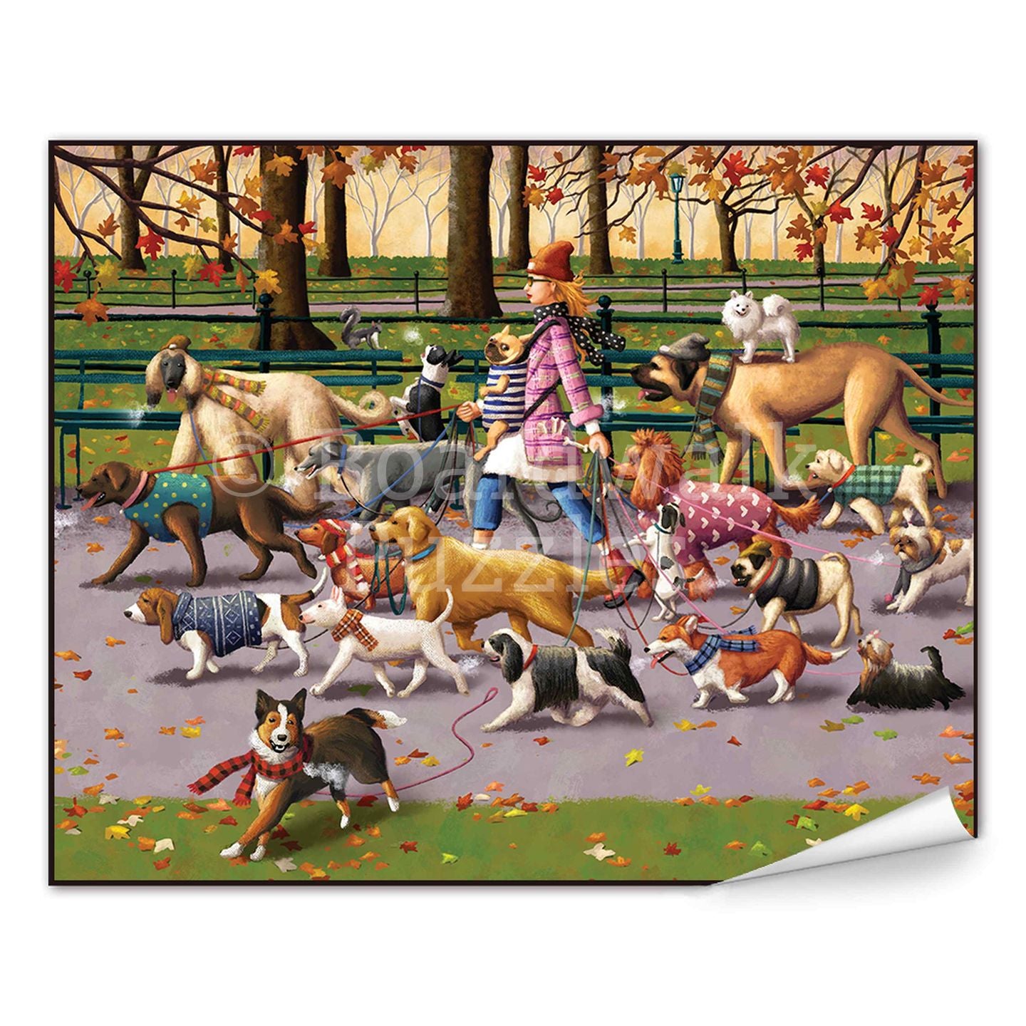 Dog Walker | Boardwalk Fine Art
