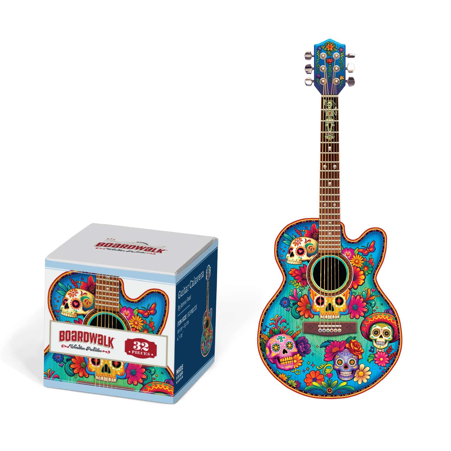 Guitar Calavera - Fun Size