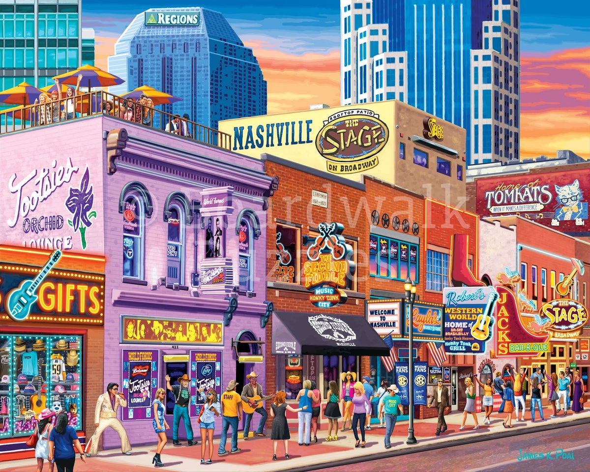 Nashville Music City | 210 Piece Personal Puzzle
