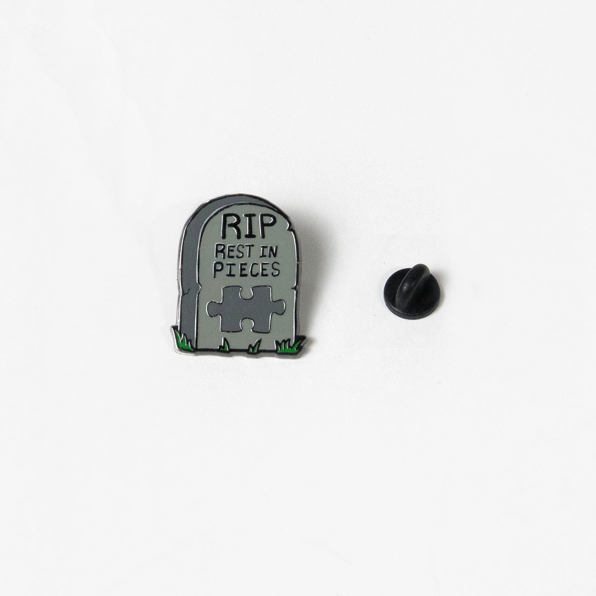 RIP Rest in Pieces Enamel Pin