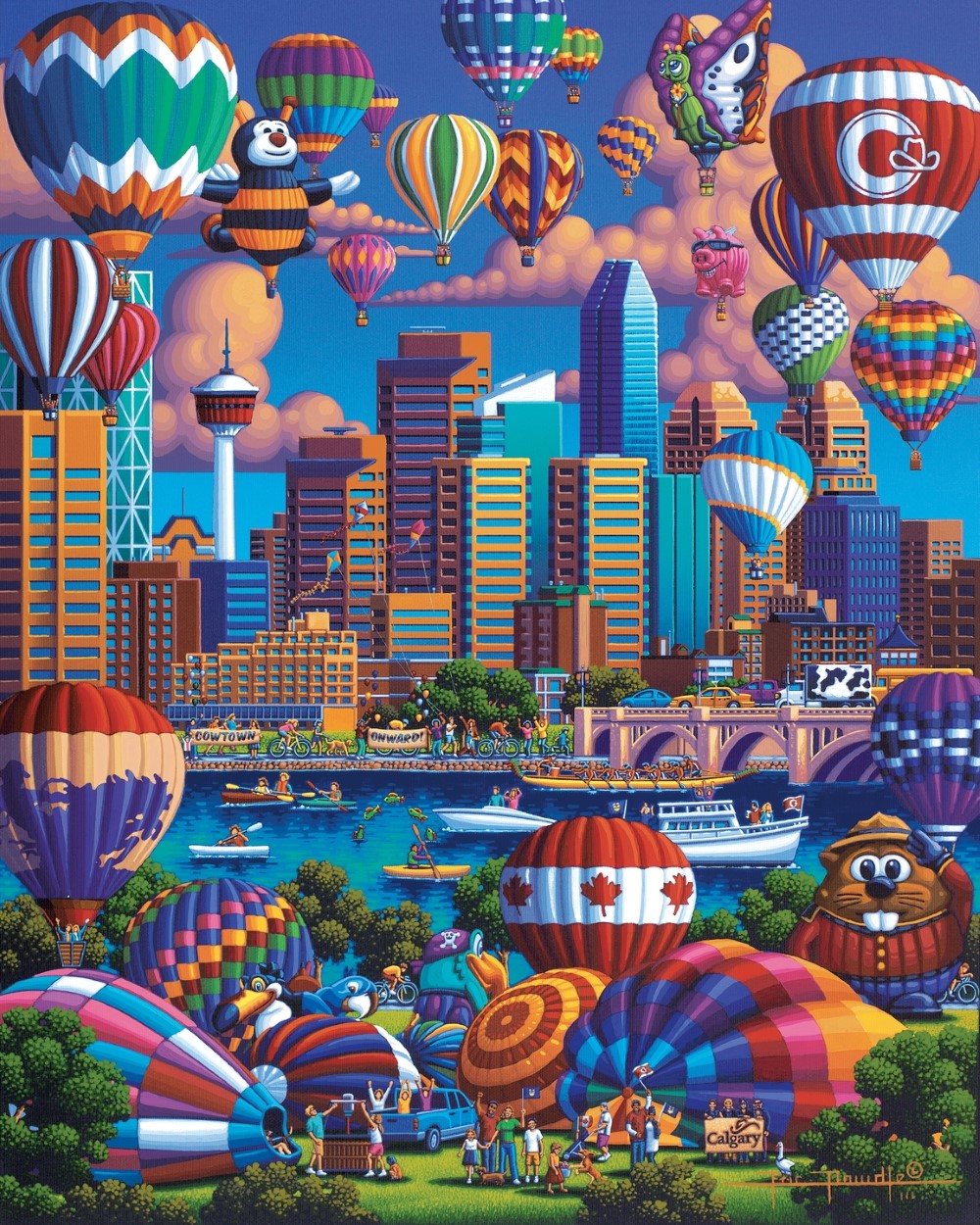 Above Calgary - Wooden Puzzle