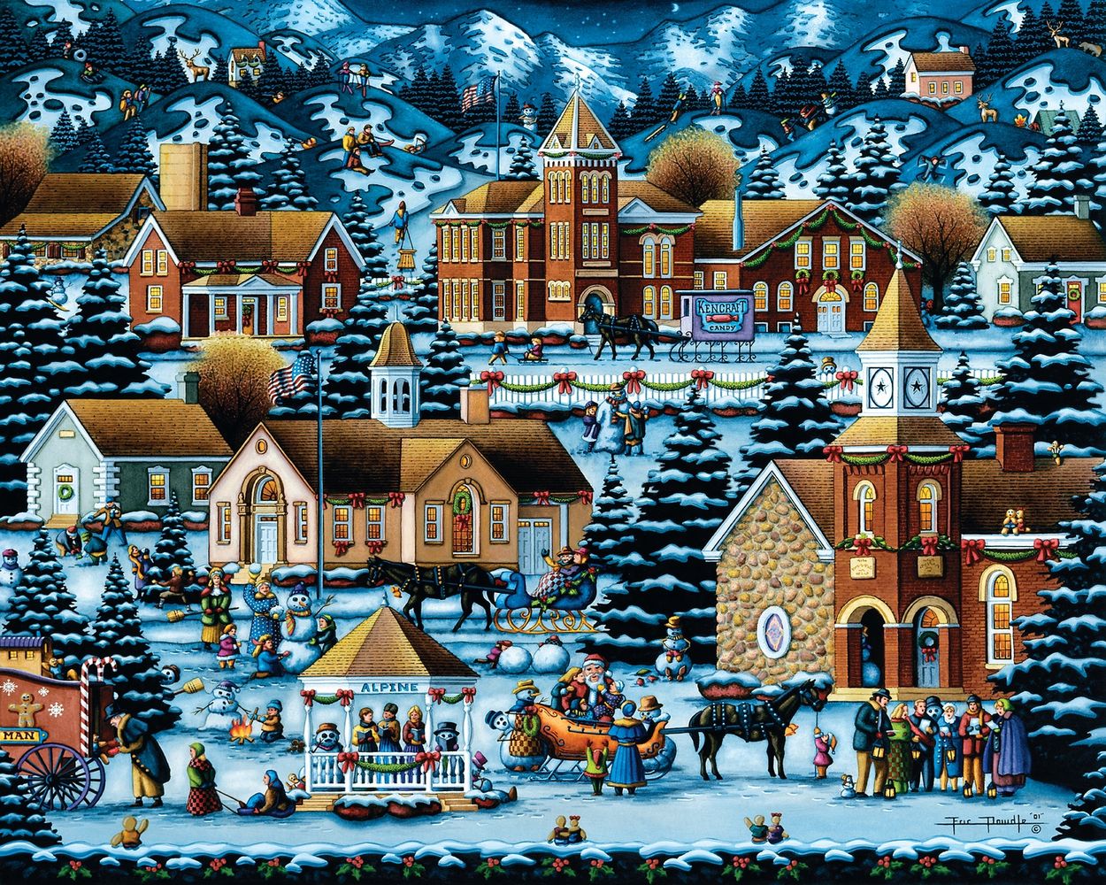 Alpine Christmas - Wooden Puzzle