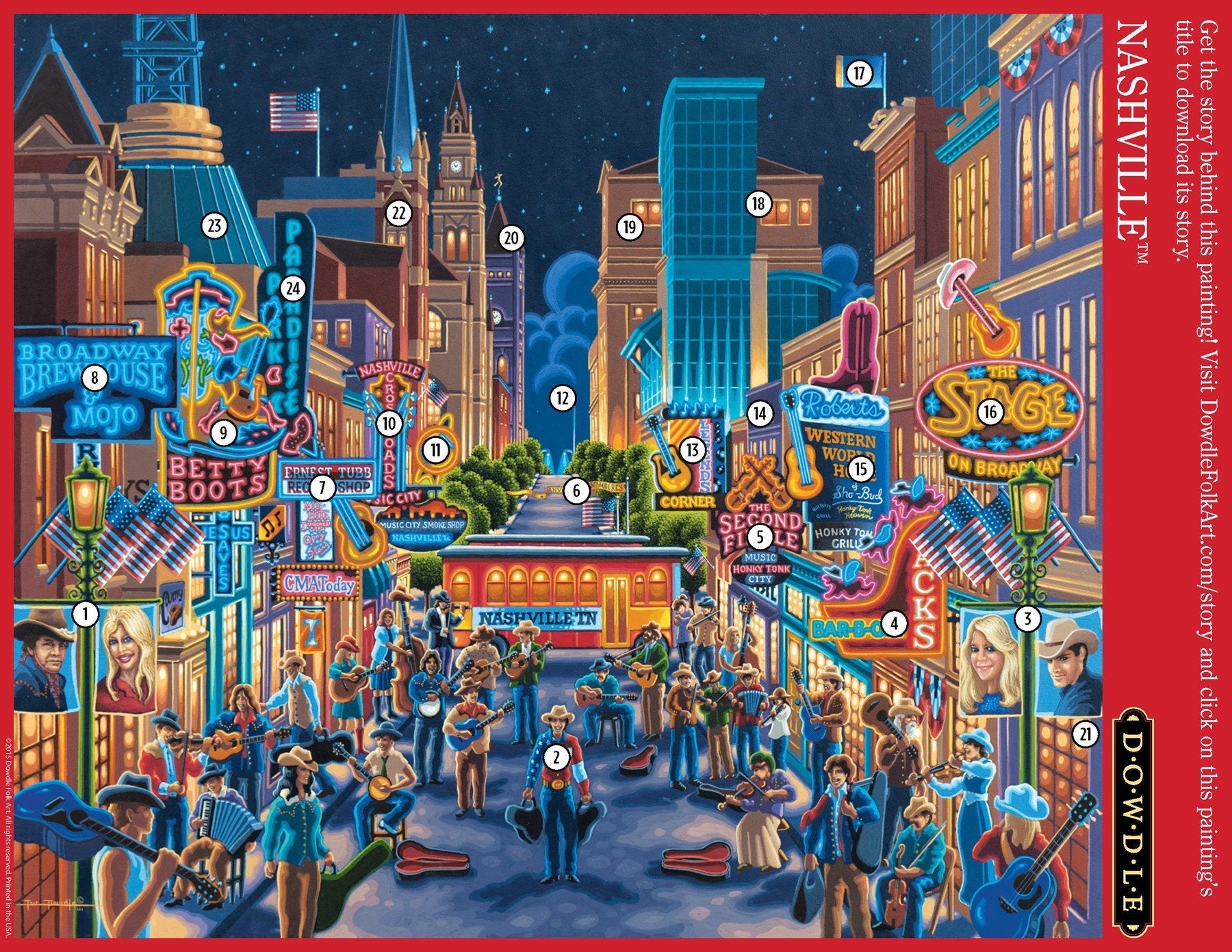 Nashville - Mini Puzzle - 250 Piece