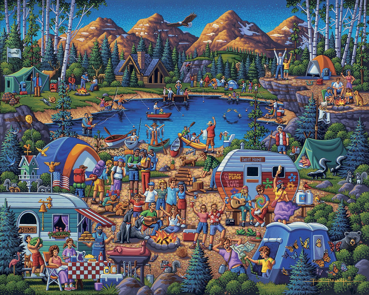 Camping Adventure - Mini Puzzle - 250 Piece