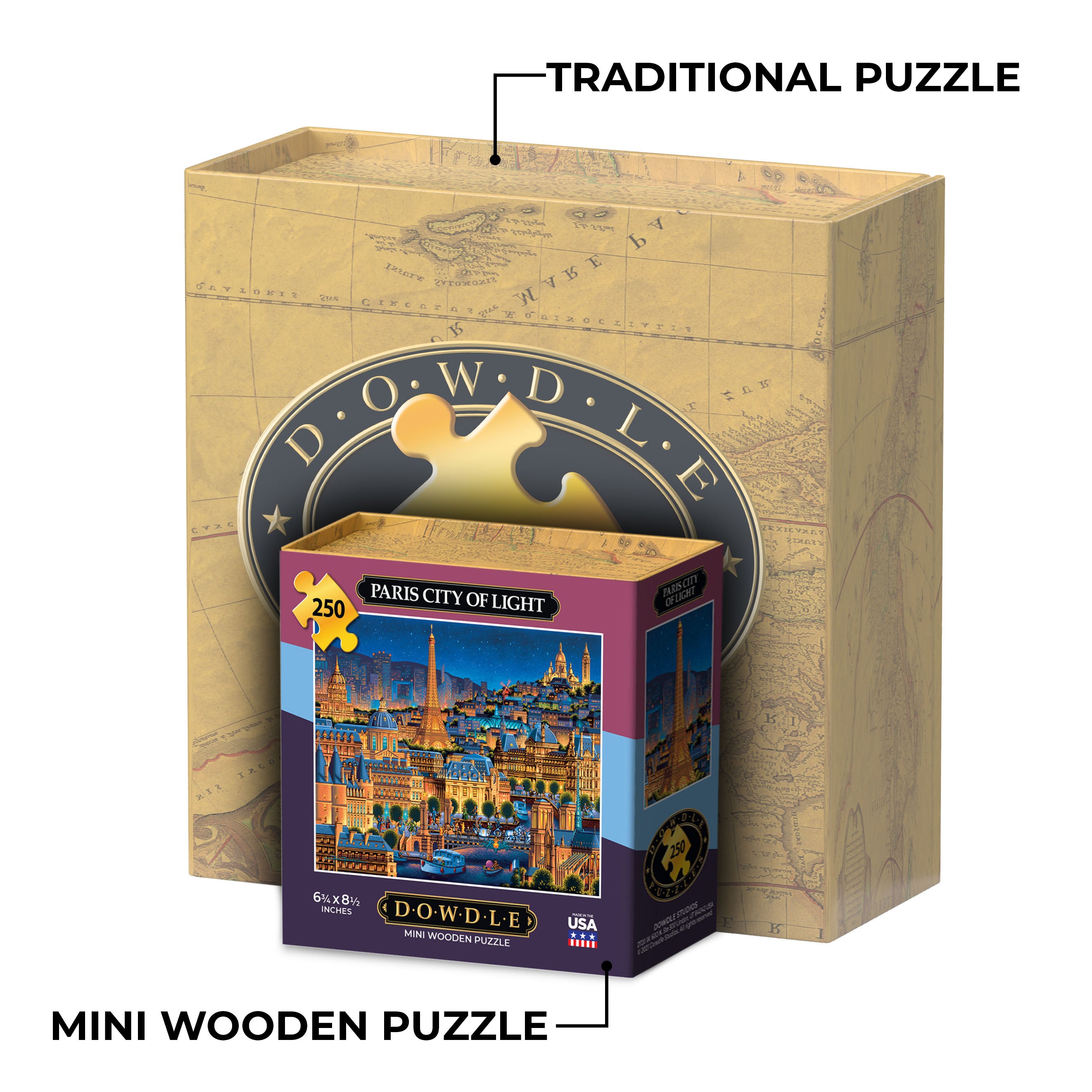Paris City of Light - Mini Puzzle - 250 Piece