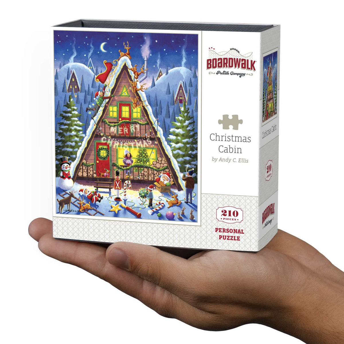 Christmas Cabin | 210 Piece Personal Puzzle