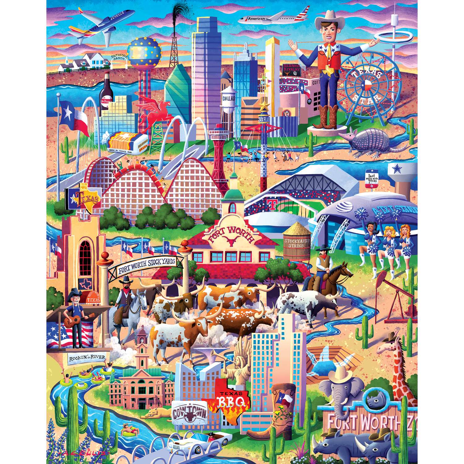 Dallas - Fort Worth | 210 Piece Personal Puzzle