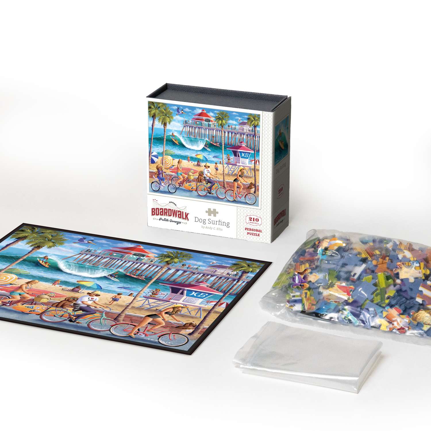 Dog Surfing | 210 Piece Personal Puzzle