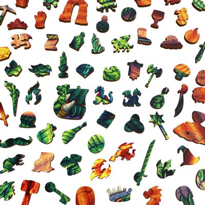 Dragon | Luxury Wood Puzzle - Jumbo Size