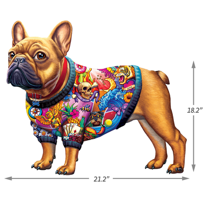 French Bulldog | Luxury Wood Puzzle - Large Size