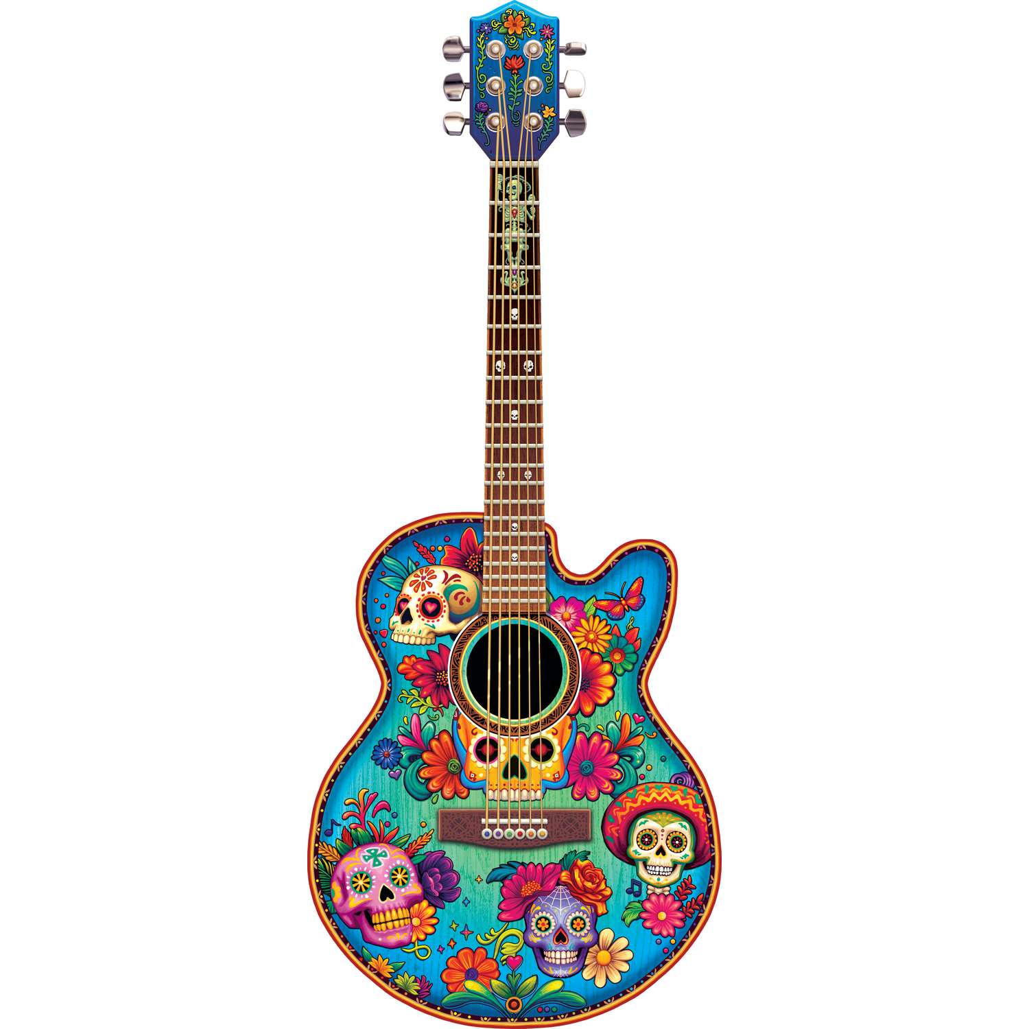Guitar Calavera - Fun Size