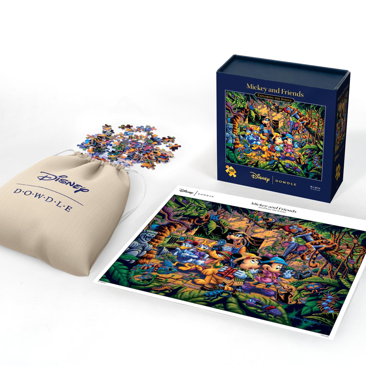 Mickey & Friends Exploring the Jungle - 500 Piece