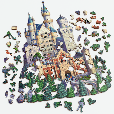 Neuschwanstein Castle | Luxury Wood Puzzle - Jumbo Size
