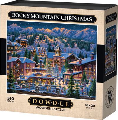 Rocky Mountain Christmas - Wooden Puzzle