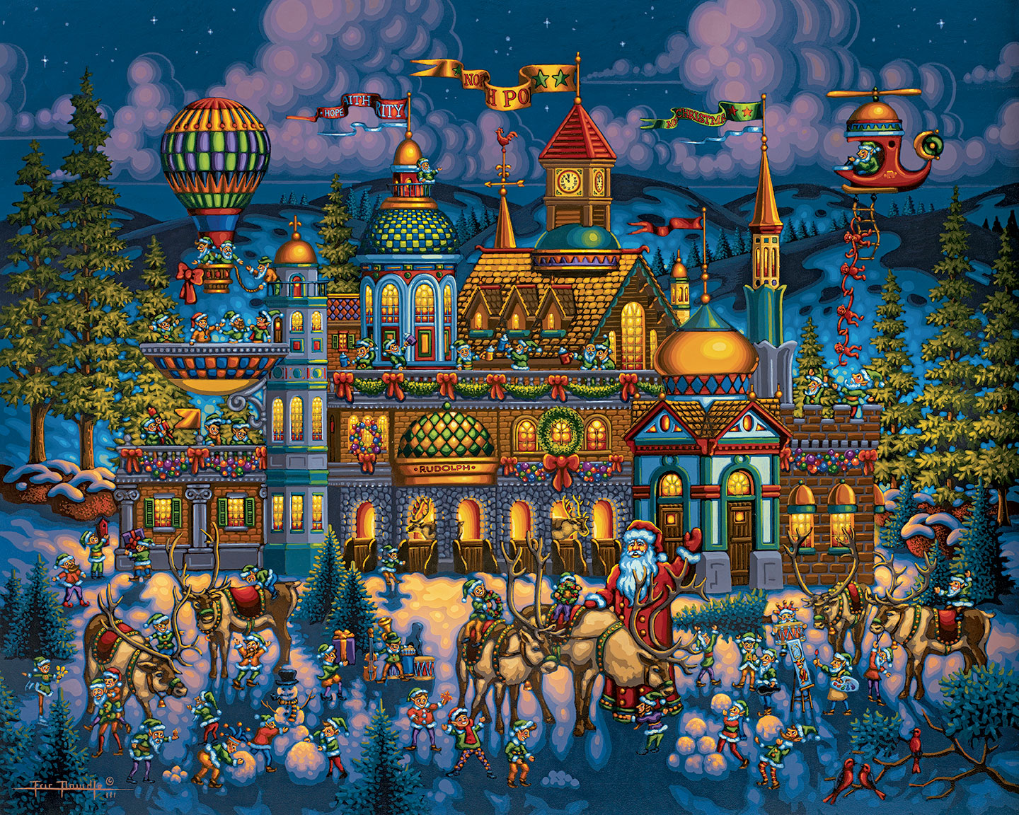 Santa's Workshop Fine Art