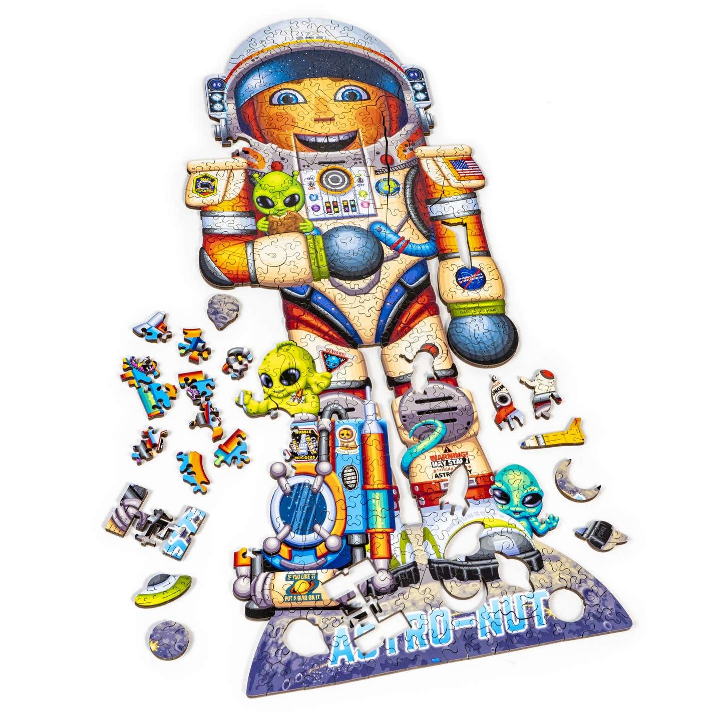 Astro-Nut | Luxury Wood Puzzle - Large Size