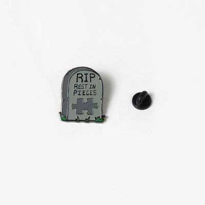 RIP Rest in Pieces Enamel Pin