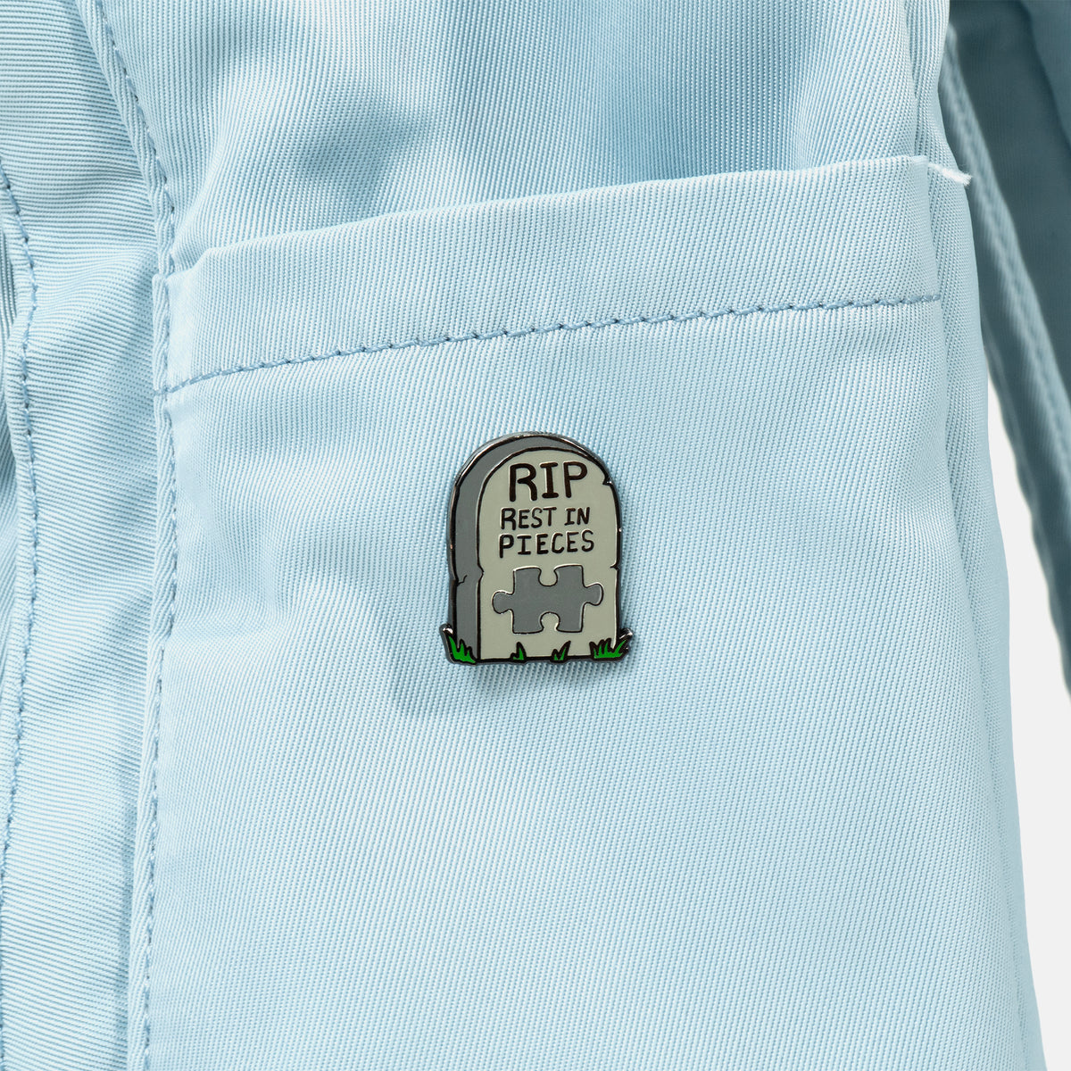 RIP Rest in Pieces Enamel Pin