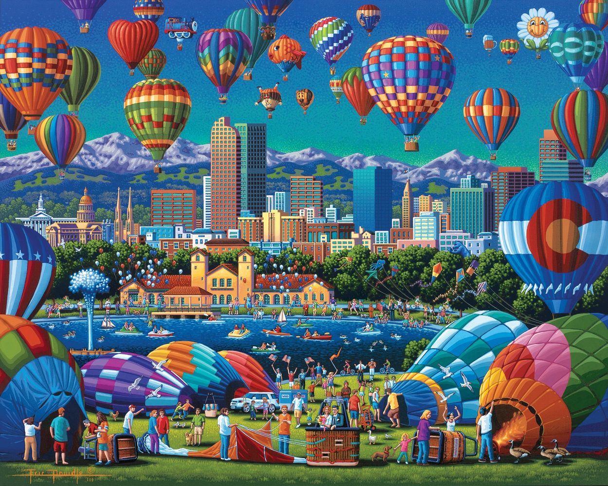Above Denver - Wooden Puzzle
