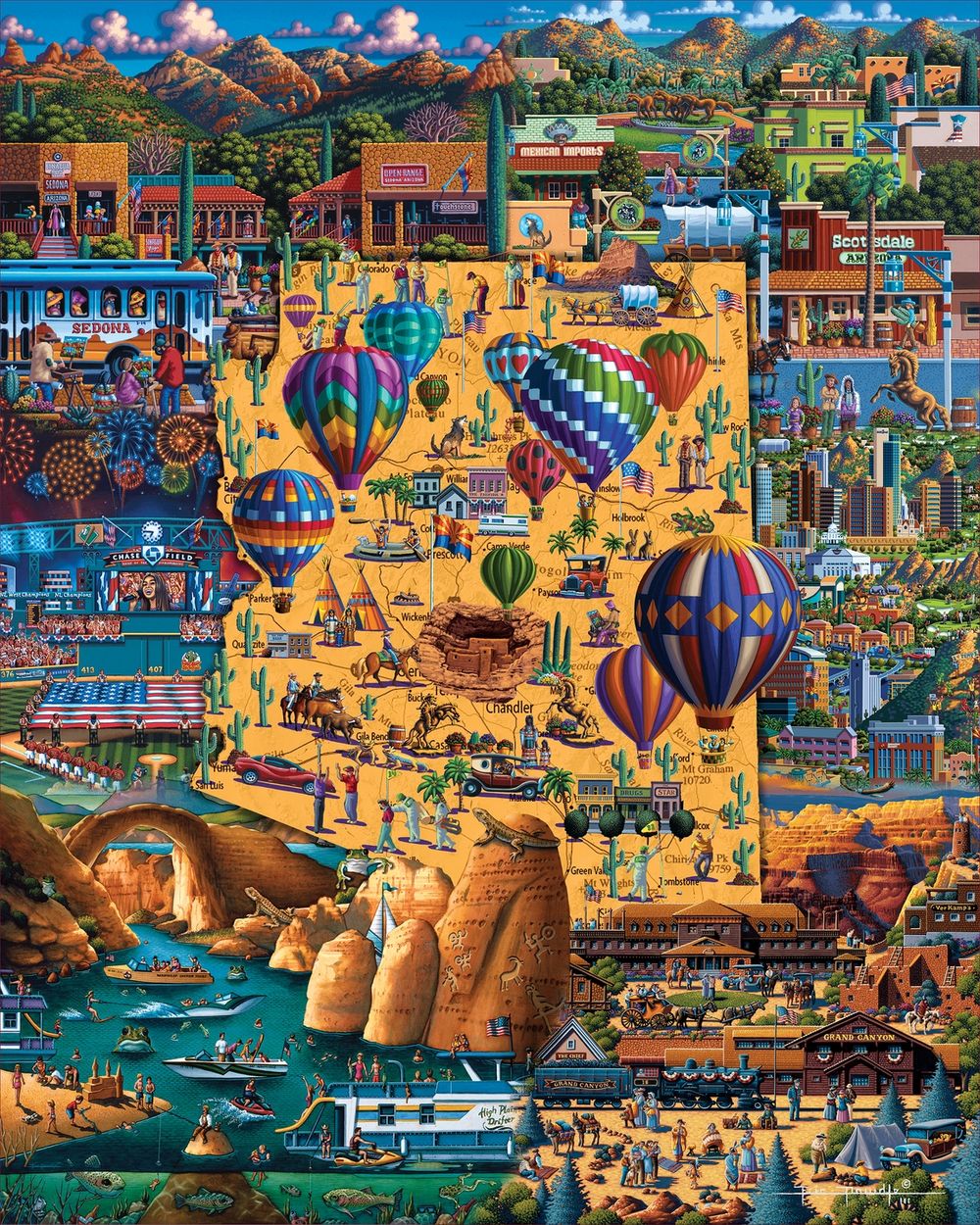 Best of Arizona - Wooden Puzzle