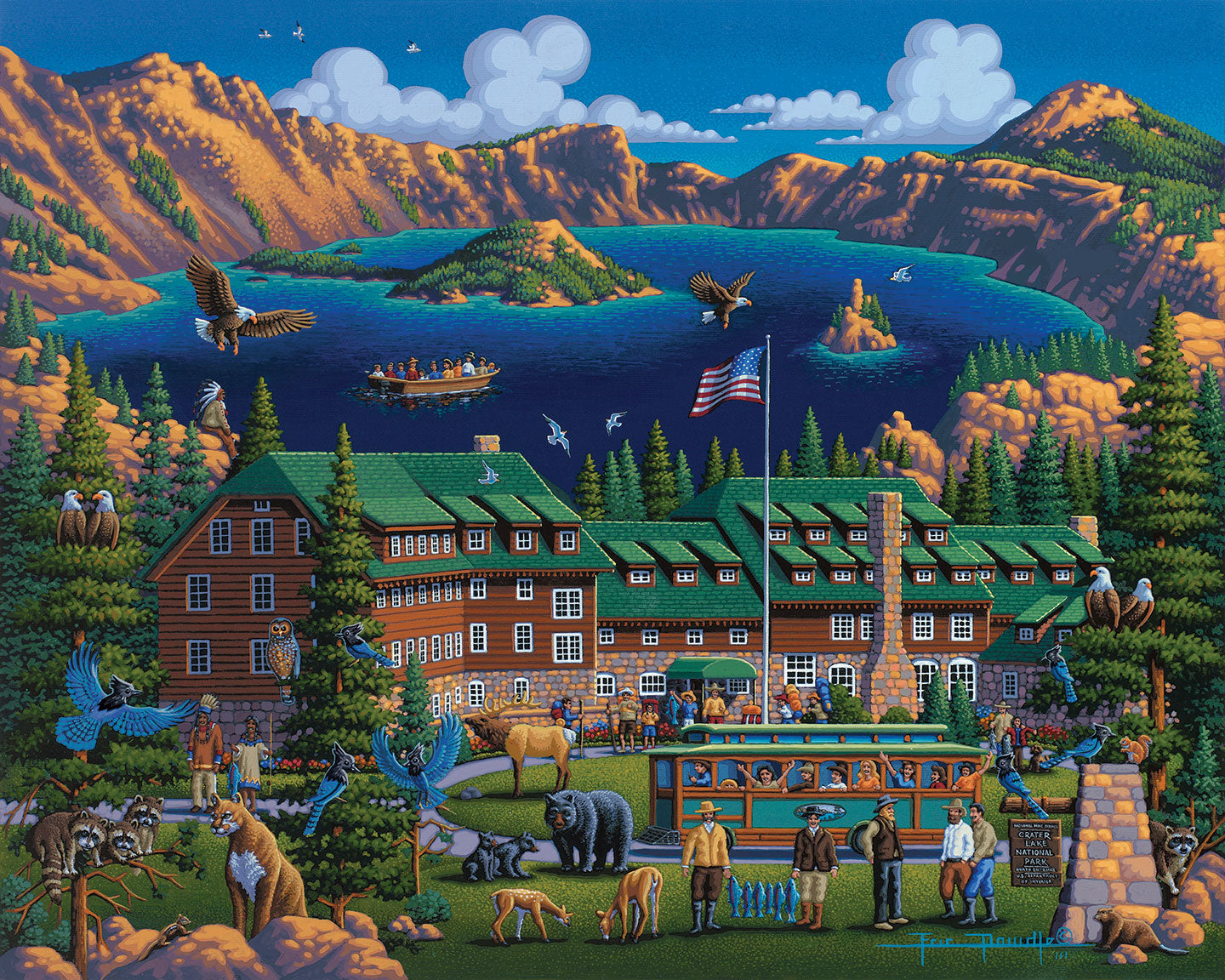 Crater Lake National Park | 210 Piece Personal Puzzle