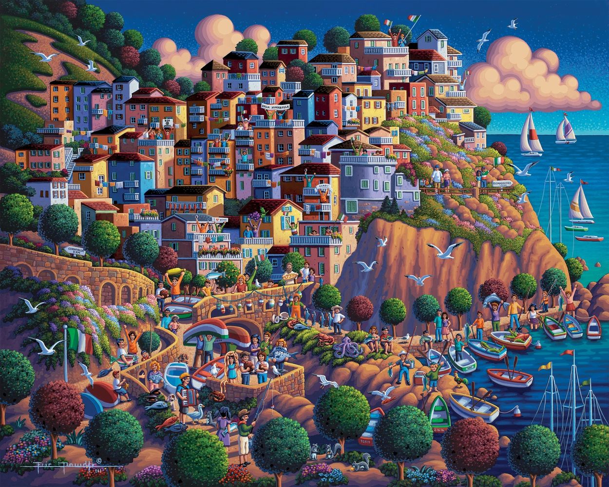 Italy's Cinque Terre - Wooden Puzzle