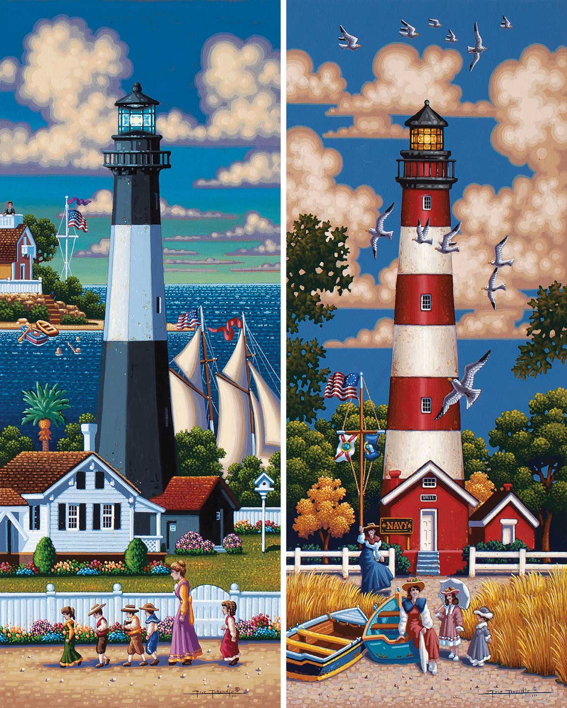 Lighthouses South - Mini Puzzle - 250 Piece