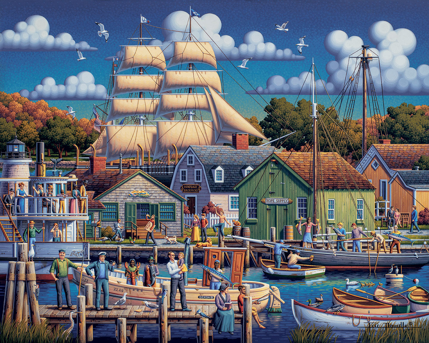 Mystic Seaport | 210 Piece Personal Puzzle