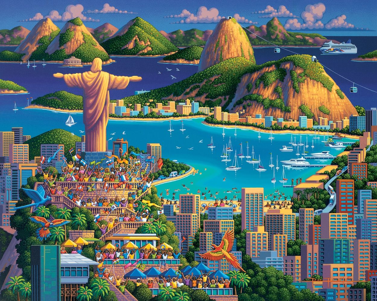 Rio de Janeiro - Wooden Puzzle