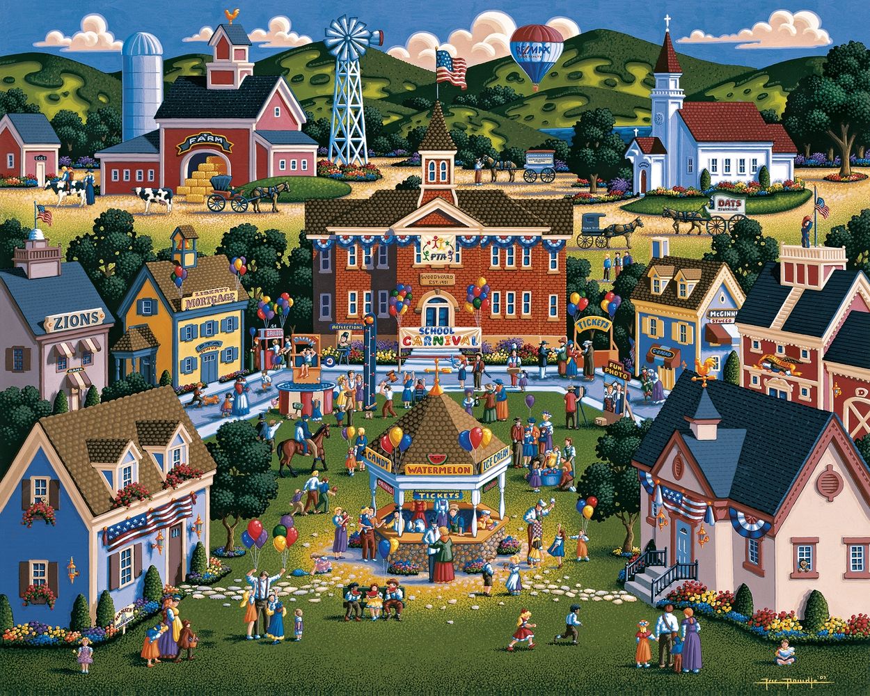 School Carnival - Wooden Puzzle