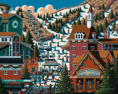 Ski Park City - Mini Puzzle - 250 Piece
