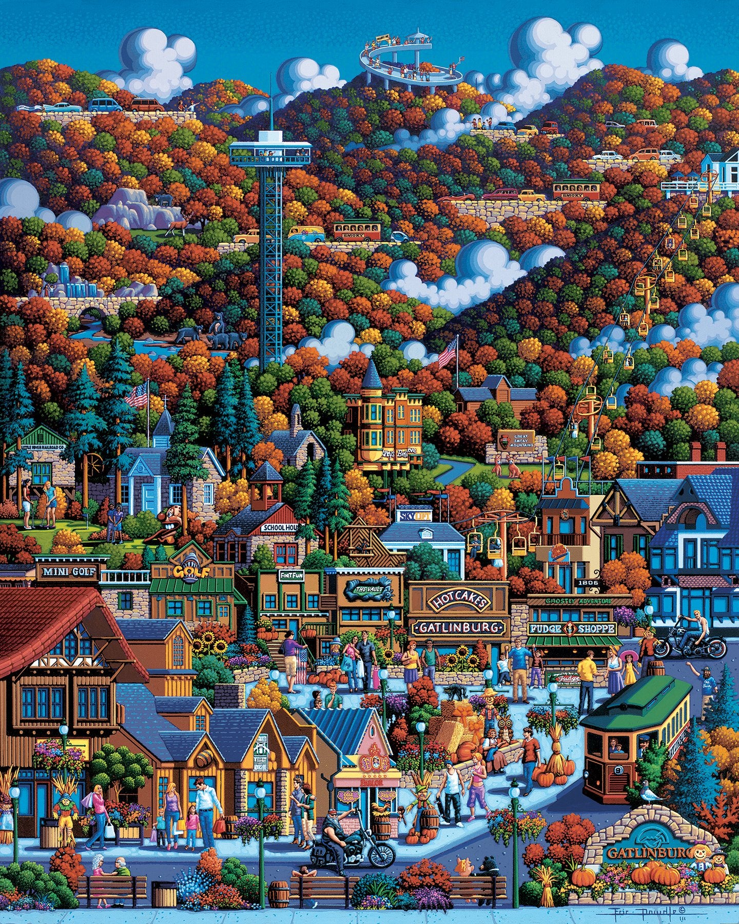 Smoky Mountains National Park - Mini Puzzle - 250 Piece