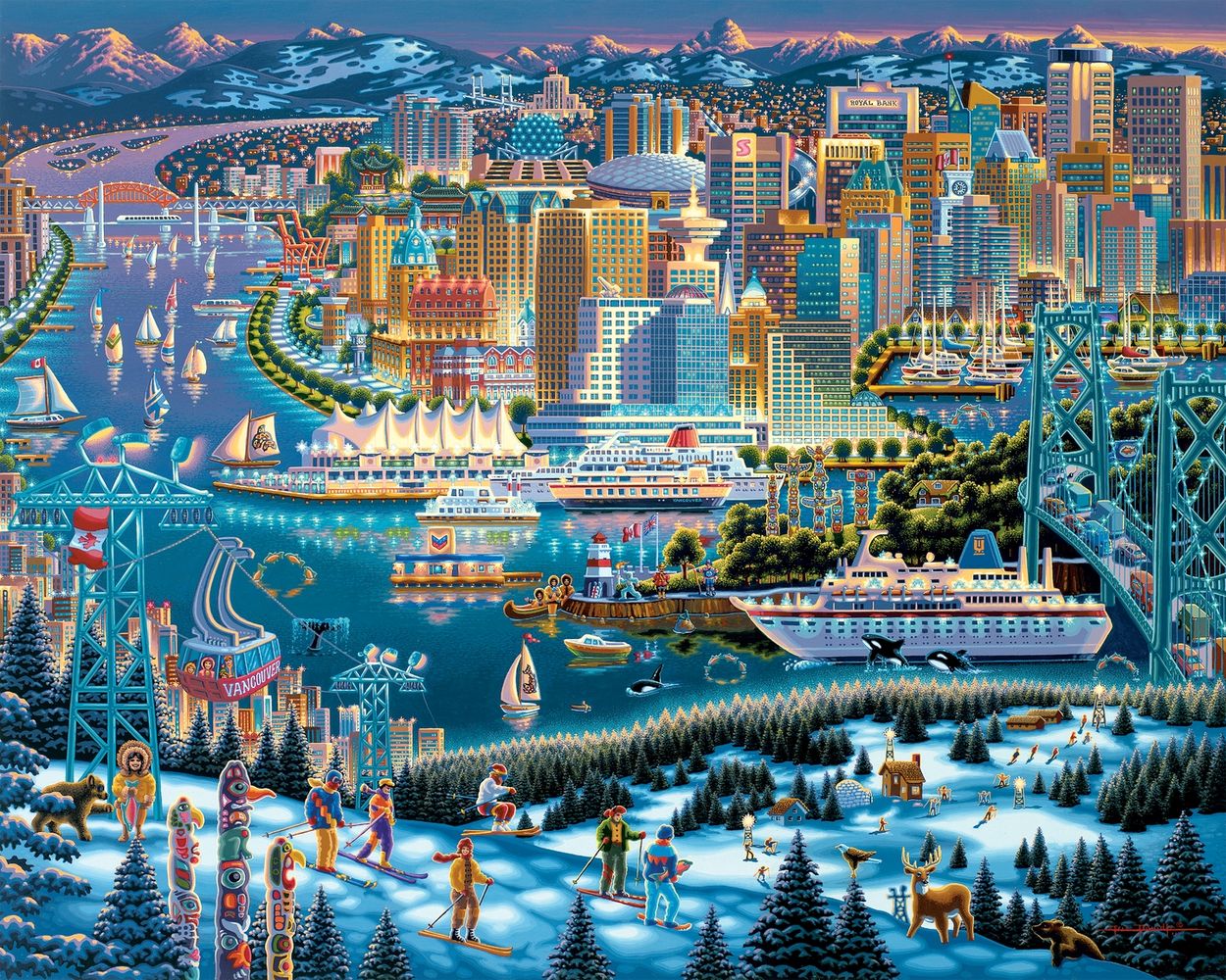 Vancouver - Wooden Puzzle