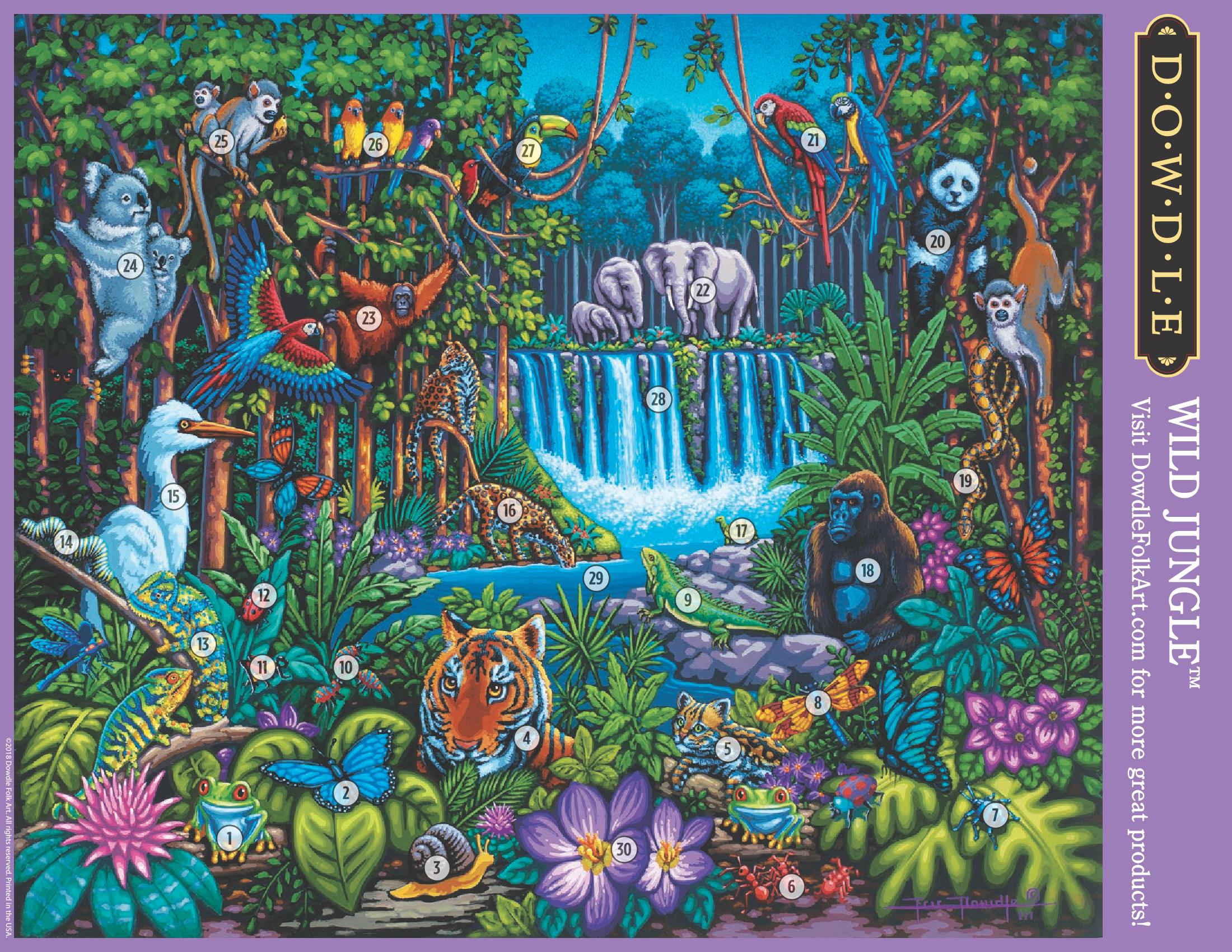 Wild Jungle | 100 Piece Dowdle Jigsaw Puzzle