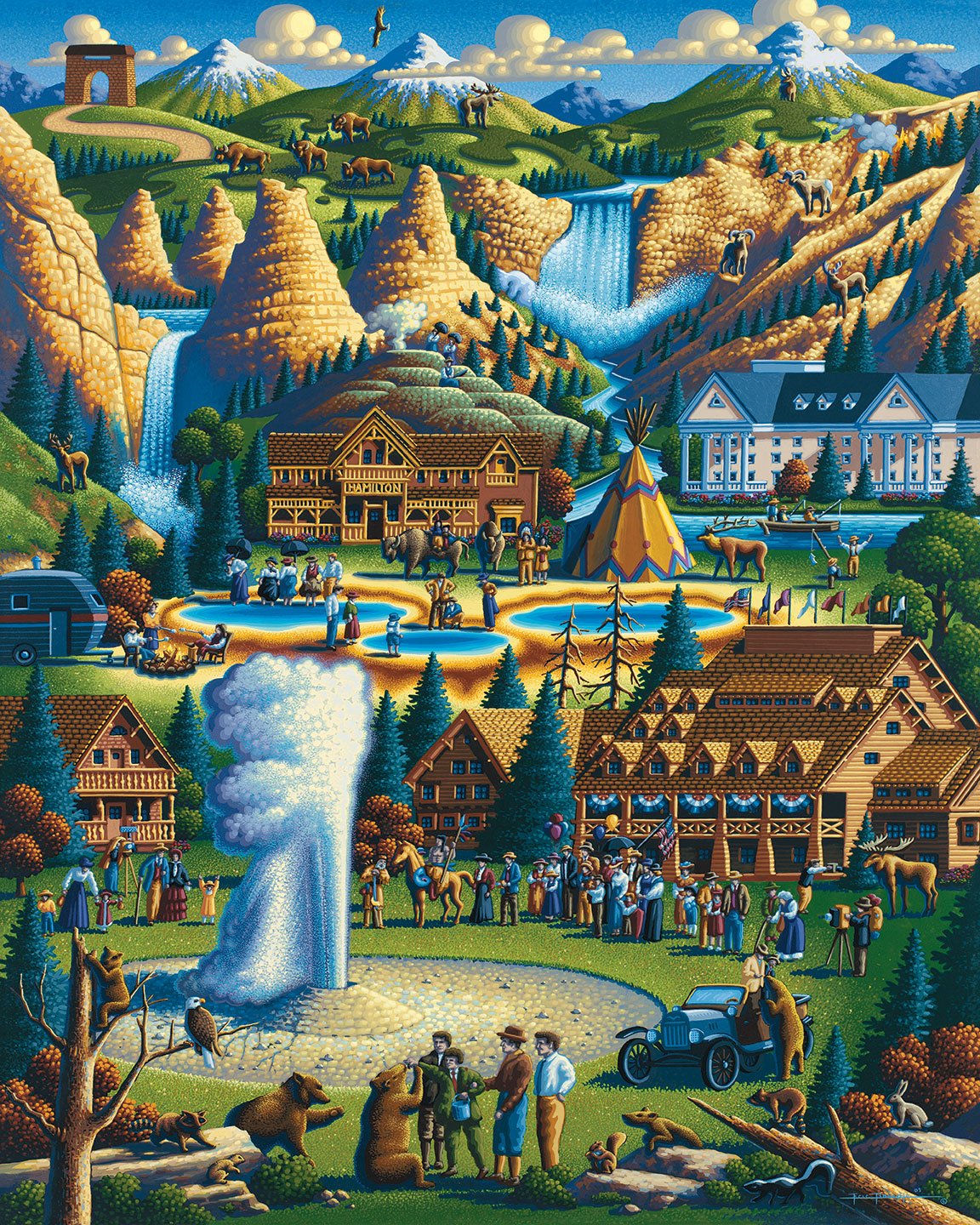 Yellowstone National Park - Mini Puzzle - 250 Piece